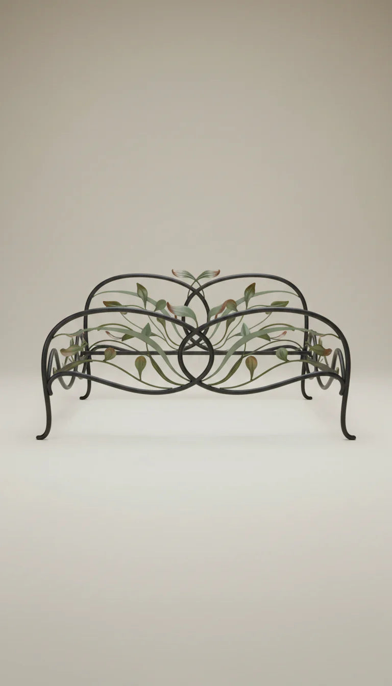 Iron Leaf Vine Bed Frame