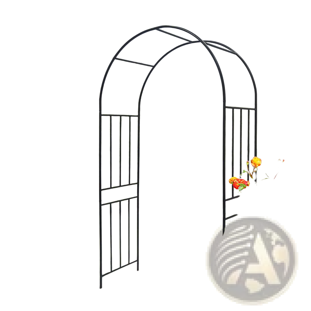 Metal Garden Arch Black Wrought Iron Rose Arbor