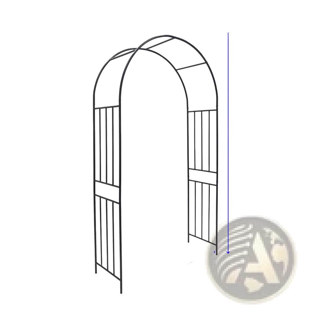 Metal Garden Arch Black Wrought Iron Rose Arbor