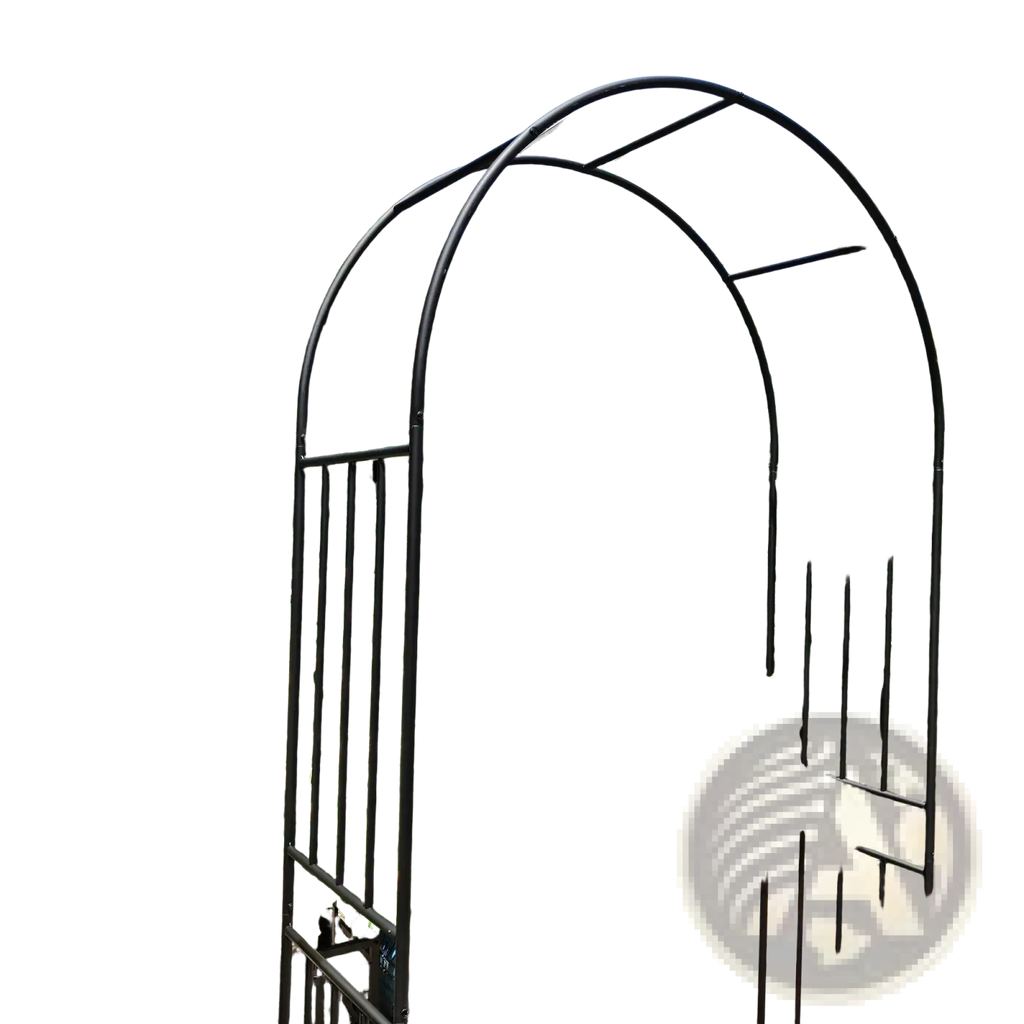 Metal Garden Arch Black Wrought Iron Rose Arbor