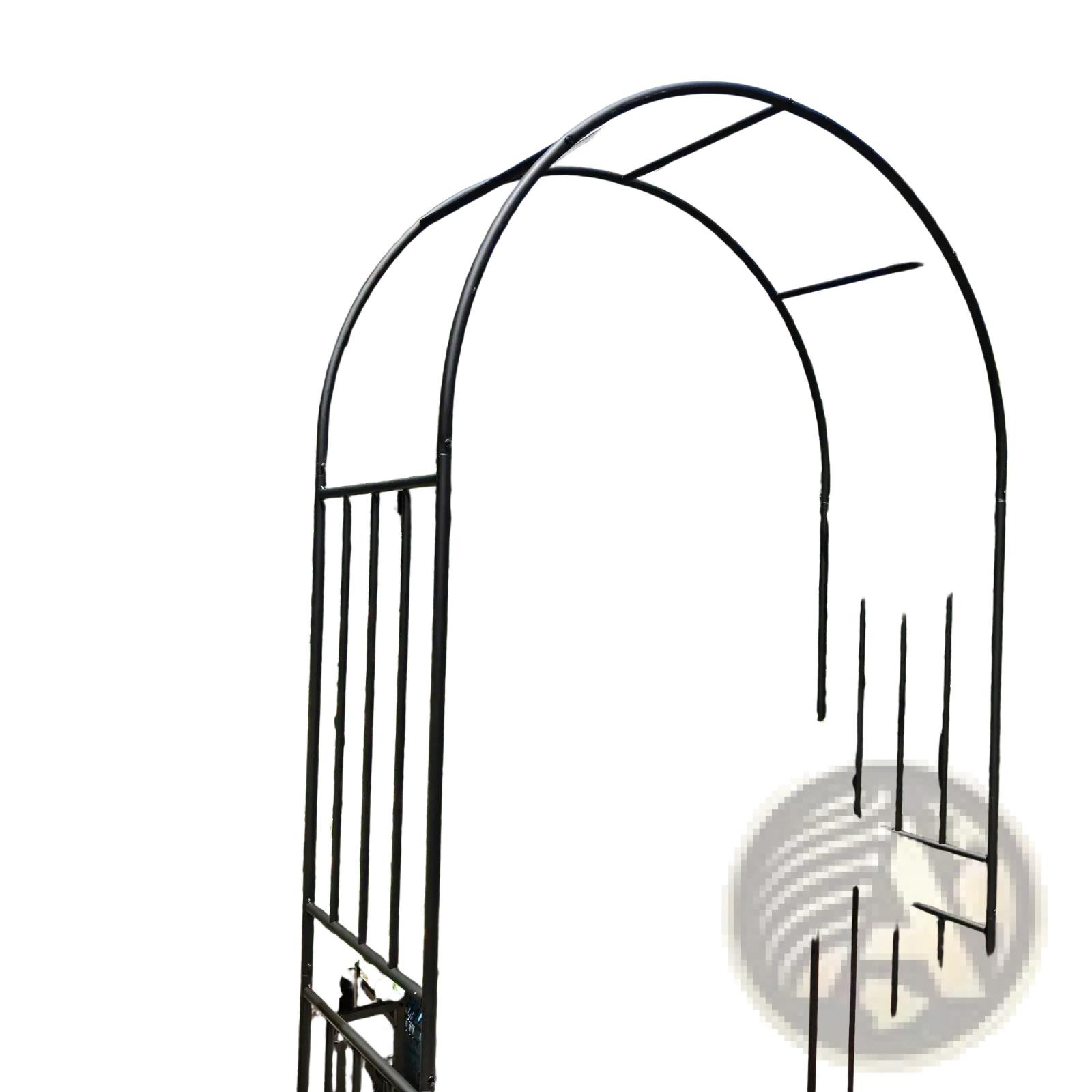 Metal Garden Arch Black Wrought Iron Rose Arbor