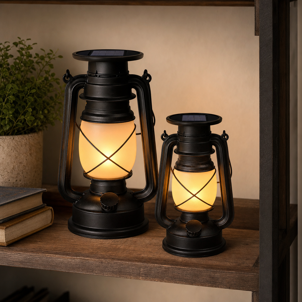 Solar Vintage Horse Lantern (2PCS)