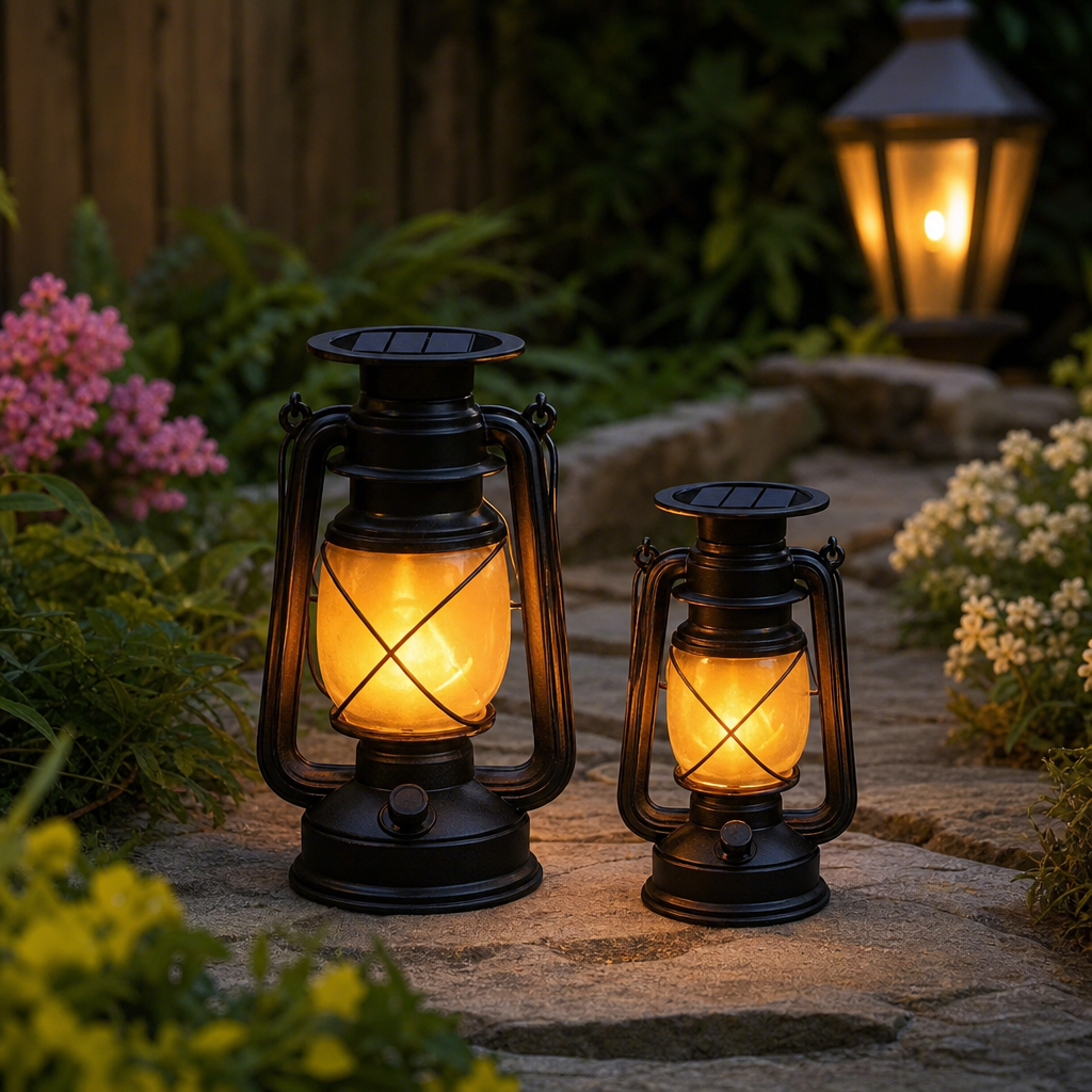 Solar Vintage Horse Lantern (2PCS)